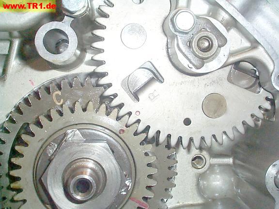 front timing gear marks