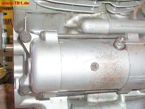 starter motor, installed