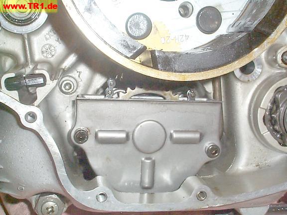 oil pump, installed