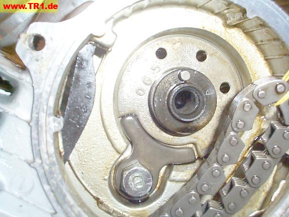 front chain guide, seated