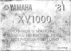 XV1000 owners manual XV1000 owners manual