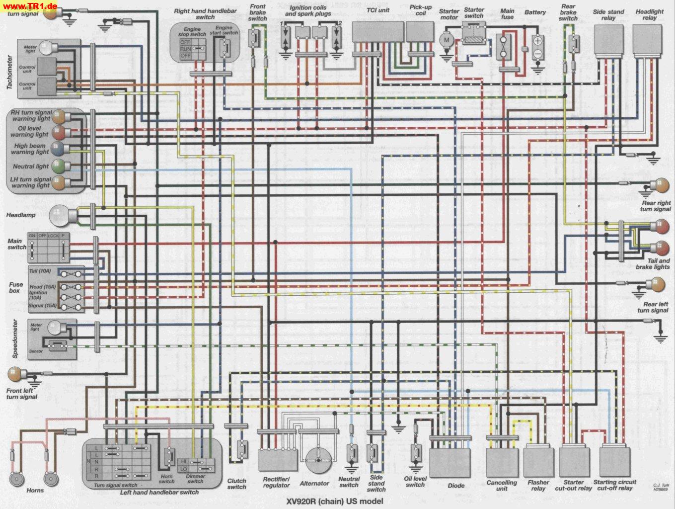 Tr1 Xv1000 Xv920 Wiring Diagrams Manfred S Tr1 Page All About Yamaha Tr1 Xv1000 Xv920