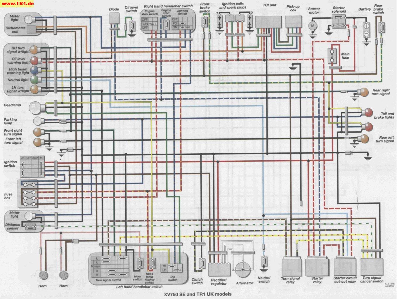 TR1/XV1000/XV920 wiring diagrams - Manfred's TR1. Page - All about