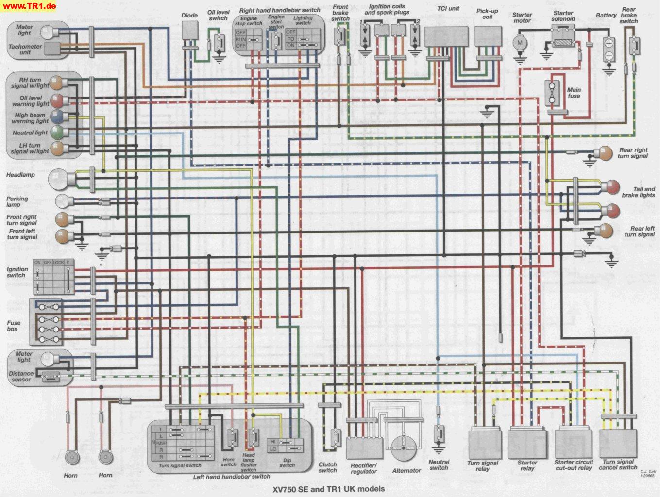 Tr1 Xv1000 Xv920 Wiring Diagrams Manfred S Tr1 Page All About Yamaha Tr1 Xv1000 Xv920