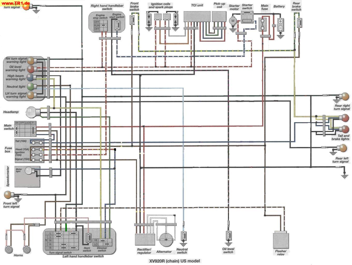 Yamaha Virago 1000Cc Wiring Diagram - 82 Yamaha Virago 750 Wiring